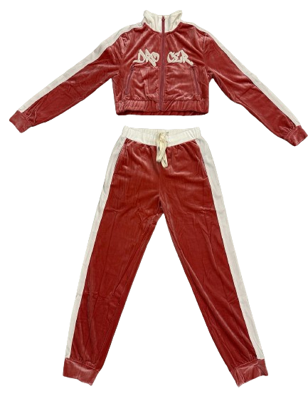 Red Velour Set