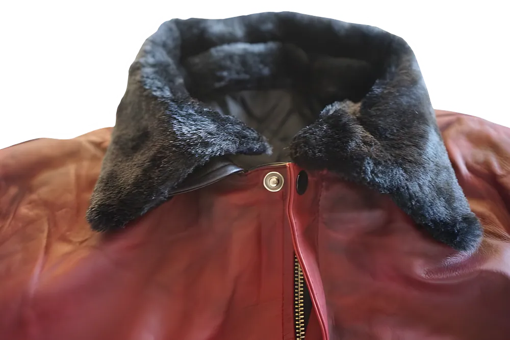 Leather Jacket Red