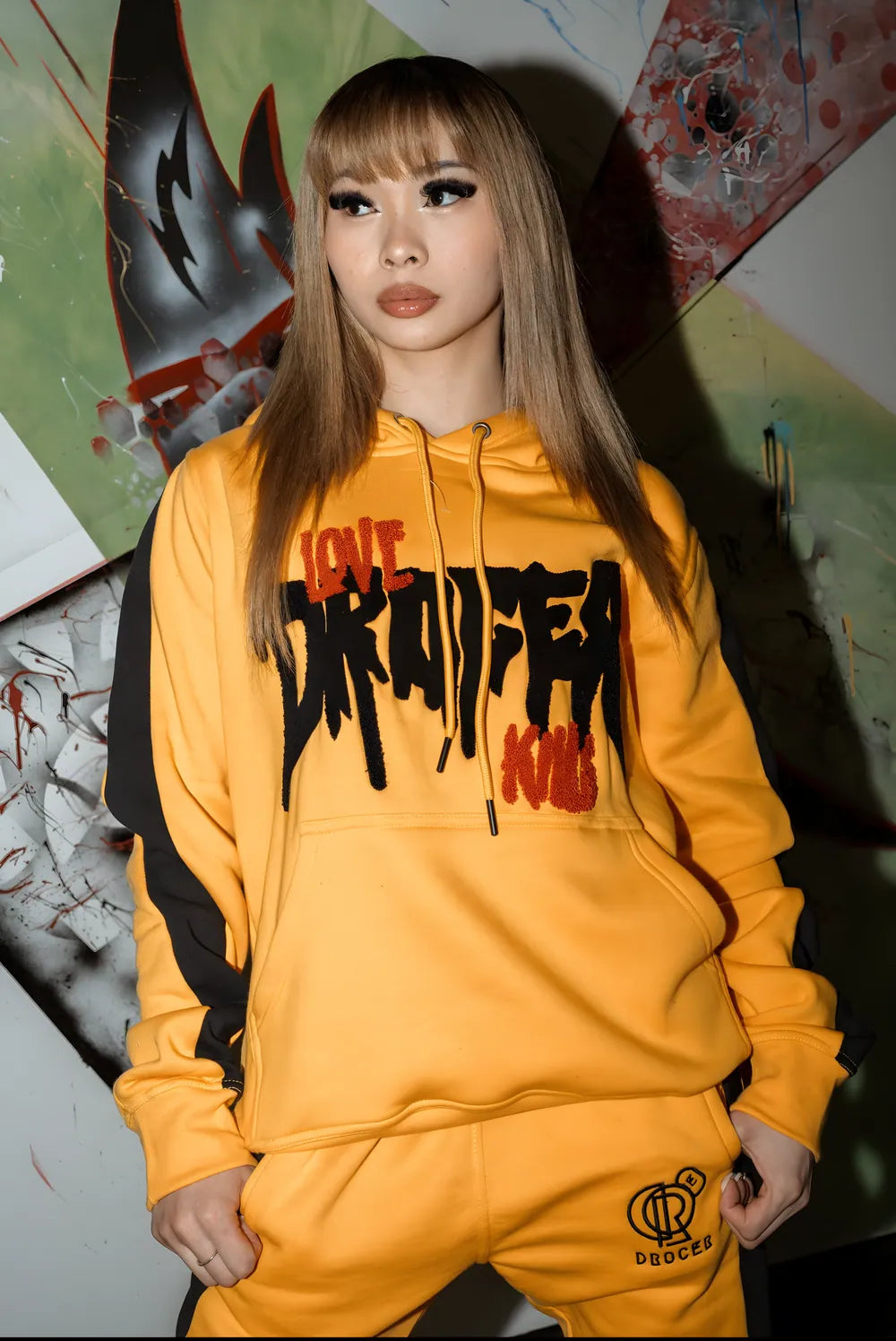 Love Kills Set by DROCER — love kills tracksuit set, worn / lifestyle photo 8